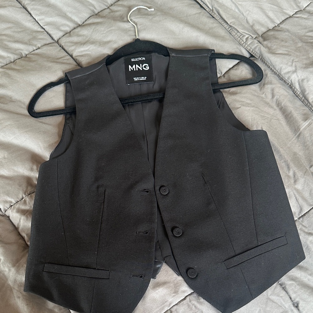 Mango Classic Black Vest